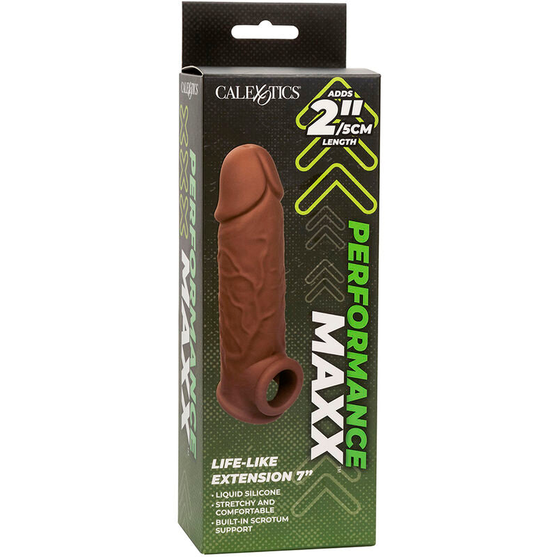 CALEXOTICS EXTENSION PERFORMANCE MAXX LIFE LIKE 7 PEAU MARRON