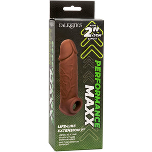 CALEXOTICS EXTENSION PERFORMANCE MAXX LIFE LIKE 7 PEAU MARRON