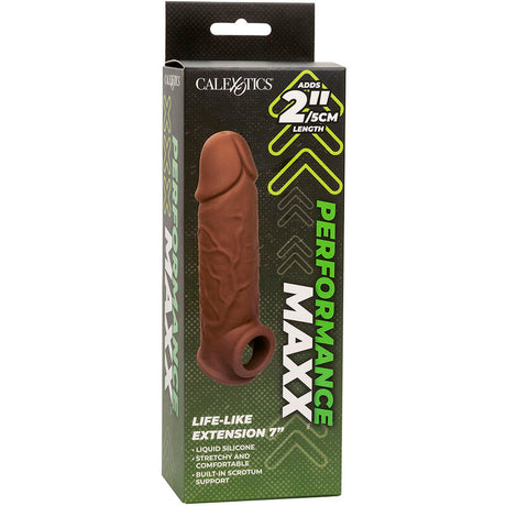CALEXOTICS EXTENSION PERFORMANCE MAXX LIFE LIKE 7 PEAU MARRON