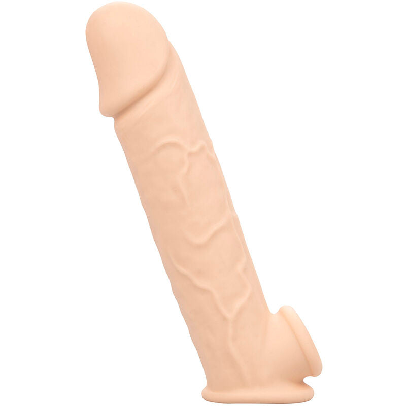 Gaine pénienne réaliste +5 cm silicone liquide — texture visible