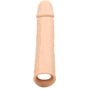 Gaine pénienne réaliste +5 cm silicone liquide — gros plan