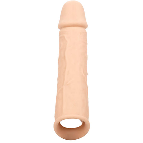 Gaine pénienne réaliste +5 cm silicone liquide — gros plan