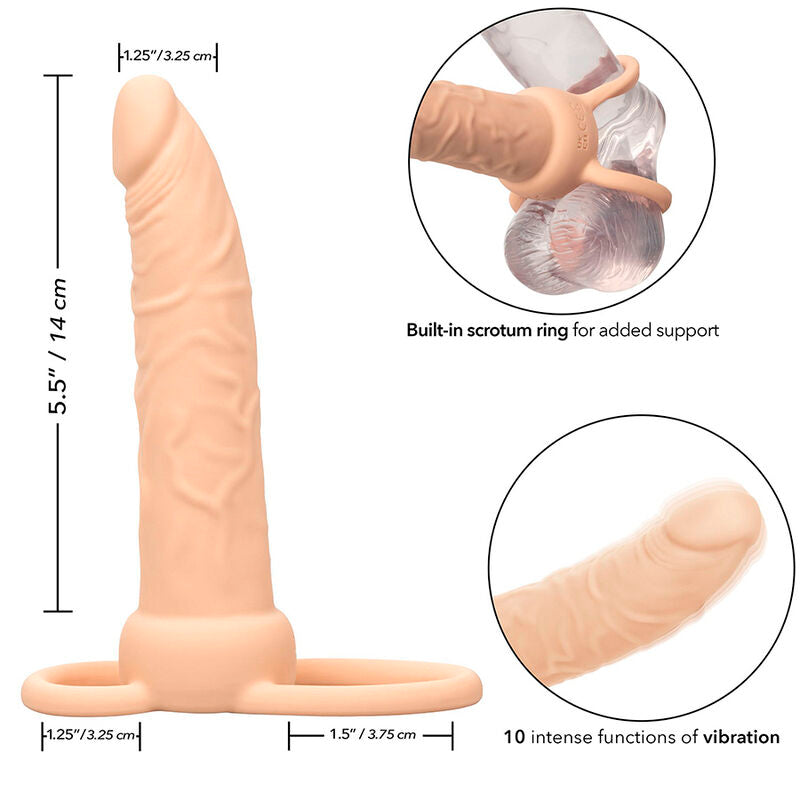 CALEXOTICS PERFORMANCE MAXX RECHARGEABLE DOUBLE PENETRATEUR PEAU CLAIRE