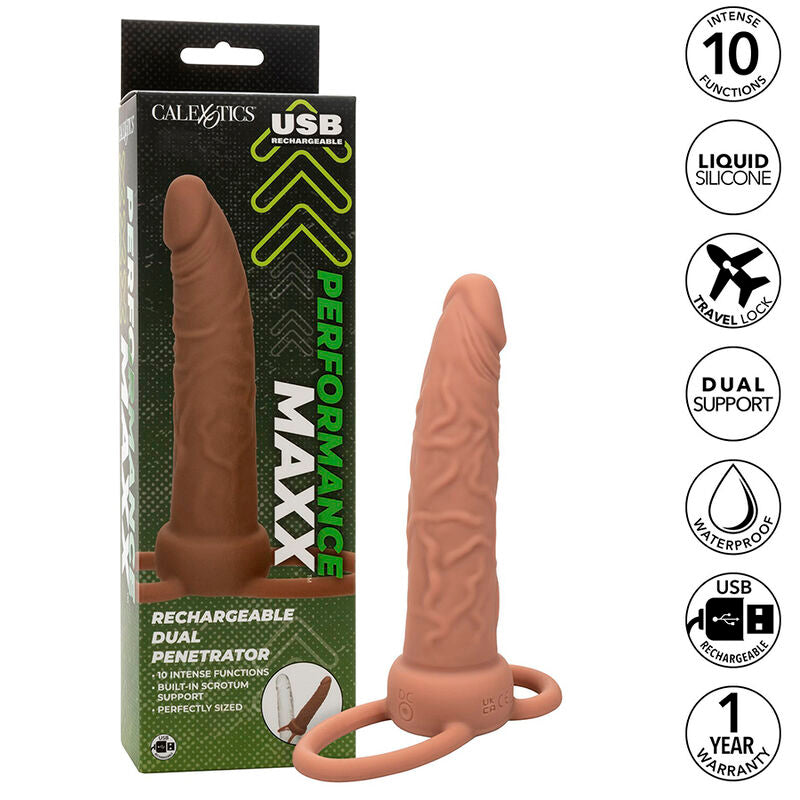Double pénétrateur vibrant sonde incurvée à porter — vue de profil