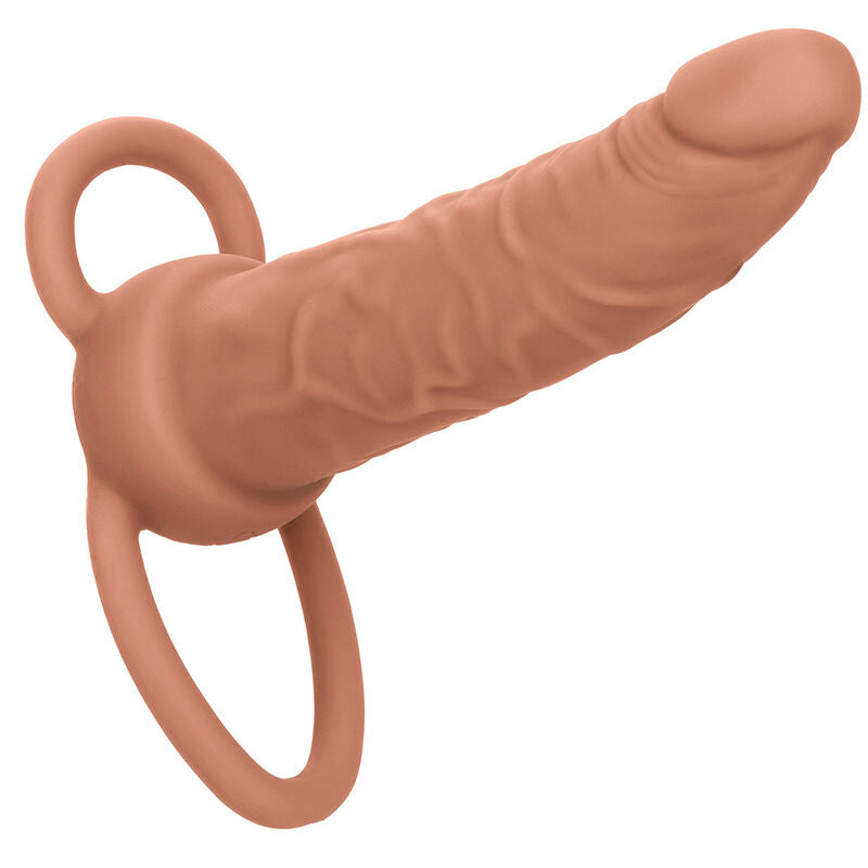 Double pénétrateur vibrant sonde incurvée à porter — Performance Maxx brun · Calexotics · Godes