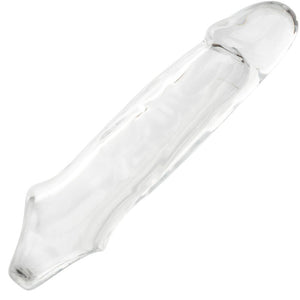 Calexotics Penishülle, transparente Penishülle 14 cm mit geformter Eichel — Performance Maxx Clear aus transparentem TPE, Frontansicht ...