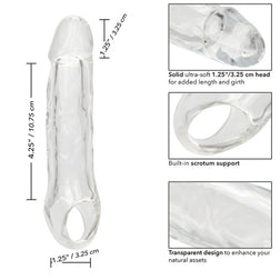 Transparente Penishülle 14 cm mit geformter Eichel — Präsentation