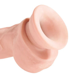 Gode réaliste triple densité TPE 24,5 cm — King Cock Plus