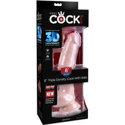 Gode réaliste triple densité TPE 24,5 cm — King Cock Plus
