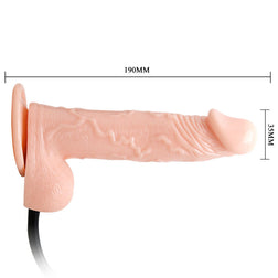 DANCE REALISTIC INFLATABLE DILDO WITH SUCTION CUP 15 CM