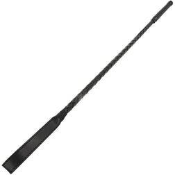 Fouet modèle BDSM 60 cm manche tressé en PVC pour le plaisir intime.