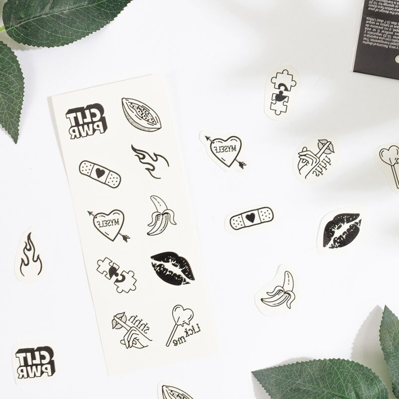 SECRET PLAY ENSEMBLE DE 10 TATOUAGES TEMPORAIRES CANDY COLLECTION