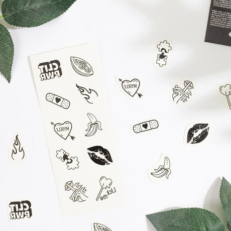 SECRET PLAY ENSEMBLE DE 10 TATOUAGES TEMPORAIRES CANDY COLLECTION
