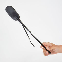 Cravache embout ovale cuir végan 27,5 cm