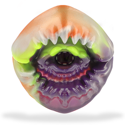 Vue frontale de l'orifice cyclope du masturbateur fantasy Brontes