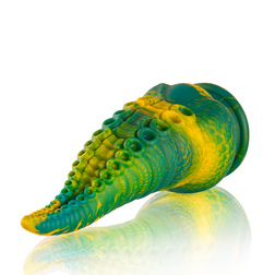 Vue latérale du gode tentacule Cetus L en silicone souple