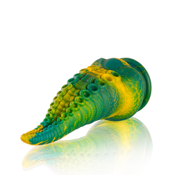 Vue latérale du gode tentacule Cetus S flexible