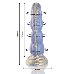 Dimensions du gode prostate Poseidon avec perles graduées