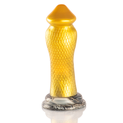 Vue arrière du gode cobra Drakon avec détails des écailles