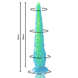 Schéma technique des dimensions du gode tentacule Scylla L