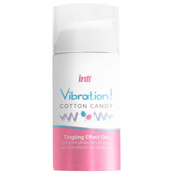 Gel stimulant vibrant comestible goût barbe à papa 15 ml — Vibration! — vue produit 1