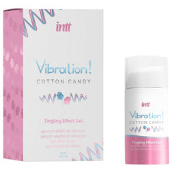 Gel stimulant vibrant comestible goût barbe à papa 15 ml — Vibration! — vue produit 2