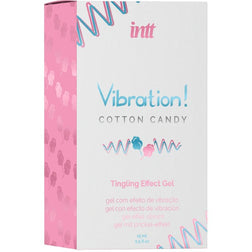 Gel stimulant vibrant comestible goût barbe à papa 15 ml — Vibration! — vue produit 3