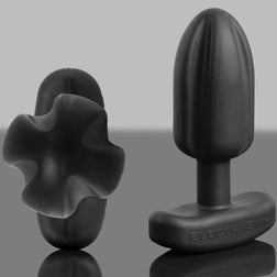 ELECTRASTIM PLUG ANAL TARTARE QUADRIPOLAR SILICONE NOIR