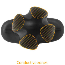 ELECTRASTIM PLUG ANAL TARTARE QUADRIPOLAR SILICONE NOIR