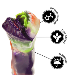 Schéma des caractéristiques du masturbateur fantasy en silicone souple