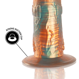 Realistic Bronze Dildo with Testicles 20 cm — Talos — product image 6