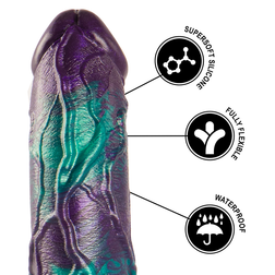 Gode serpent Basilic L en silicone souple, flexible et waterproof