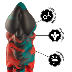 Détails silicone médical et étanchéité du gode fantasy