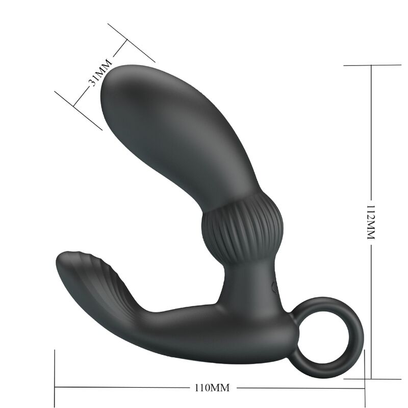 Masseur prostate vibrant bras périnéal 12 modes — en situation