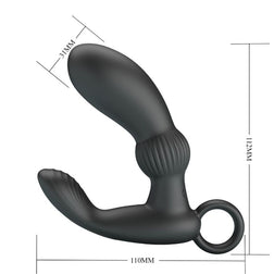 Masseur prostate vibrant bras périnéal 12 modes — en situation