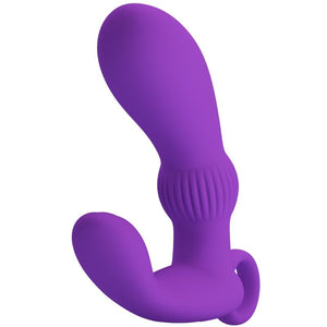 Masseur prostatique vibrant 12 modes avec télécommande — vue de profil