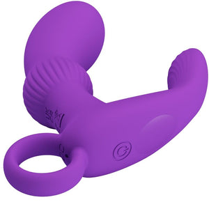 Masseur prostatique vibrant 12 modes avec télécommande — vue détaillée