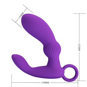 Masseur prostatique vibrant 12 modes avec télécommande — en situation