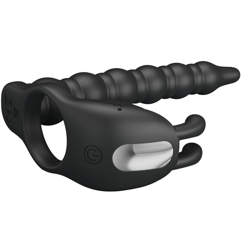 PRETTY LOVE BLACKNEY ANNEAUX PENIS AVEC PLUG VIBRATEUR