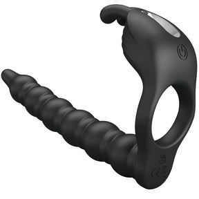 PRETTY LOVE BLACKNEY ANNEAUX PENIS AVEC PLUG VIBRATEUR