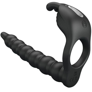 PRETTY LOVE BLACKNEY ANNEAUX PENIS AVEC PLUG VIBRATEUR
