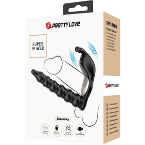 PRETTY LOVE BLACKNEY ANNEAUX PENIS AVEC PLUG VIBRATEUR