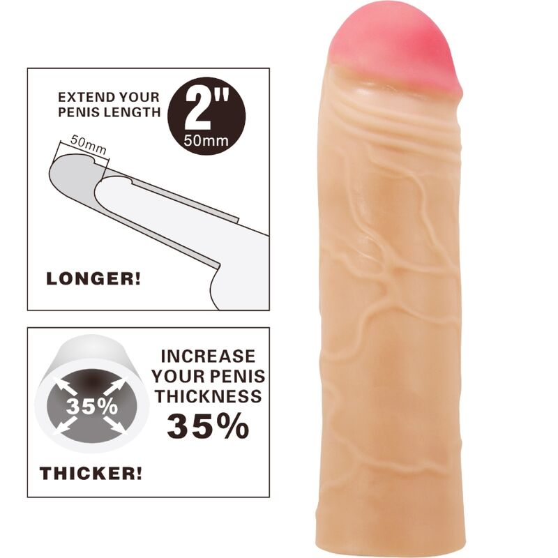 PRETTY LOVE EXTENSEUR DE PENIS CHANE COUVERTURE CHAIR