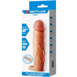 Gaine d’extension pénienne Pretty Love Hani +5 cm en TPR