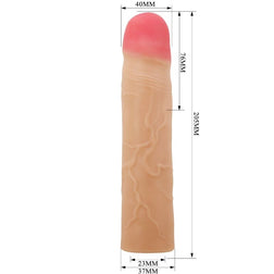Gaine d’extension pénienne Pretty Love Kylian +7,6 cm en TPR