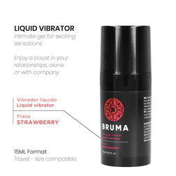Gel vibrant BRUMA fraise 15 ml — vue de profil