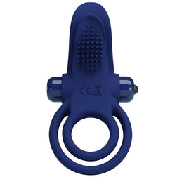 PRETTY LOVE BRONSON BAGUE DOUBLE AVEC VIBRATION BLEU