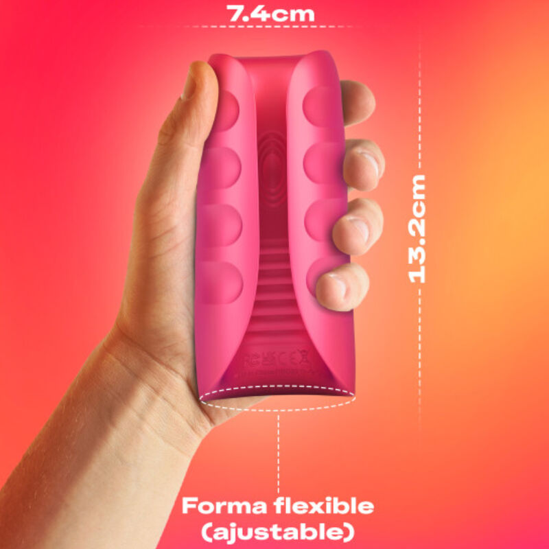 Masturbateur vibrant format compact — gros plan