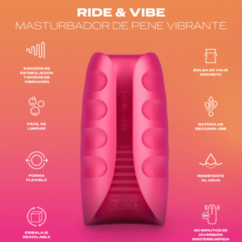 Masturbateur vibrant format compact — vue de profil