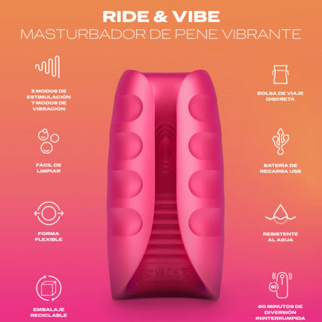 Masturbateur vibrant format compact — vue de profil